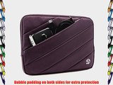 VanGoddy JAM Sleeve PRO Padded Nylon Quilted Cover PURPLE PLUM for Microsoft Surface Pro 3