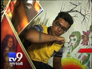 A tattoo dedicated to their mother and father, Surat - Tv9 Gujarati