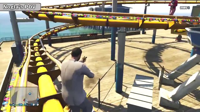 GTA 5 Online Funny Moments Worst Batman, 1st Person Glitch, Frozen Cop, Shaking Animation