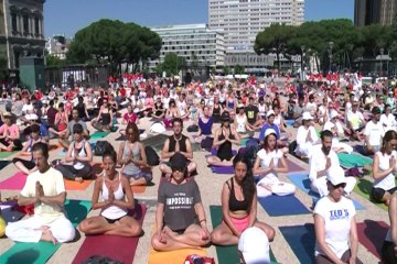Madrid celebra el Día Internacional del Yoga