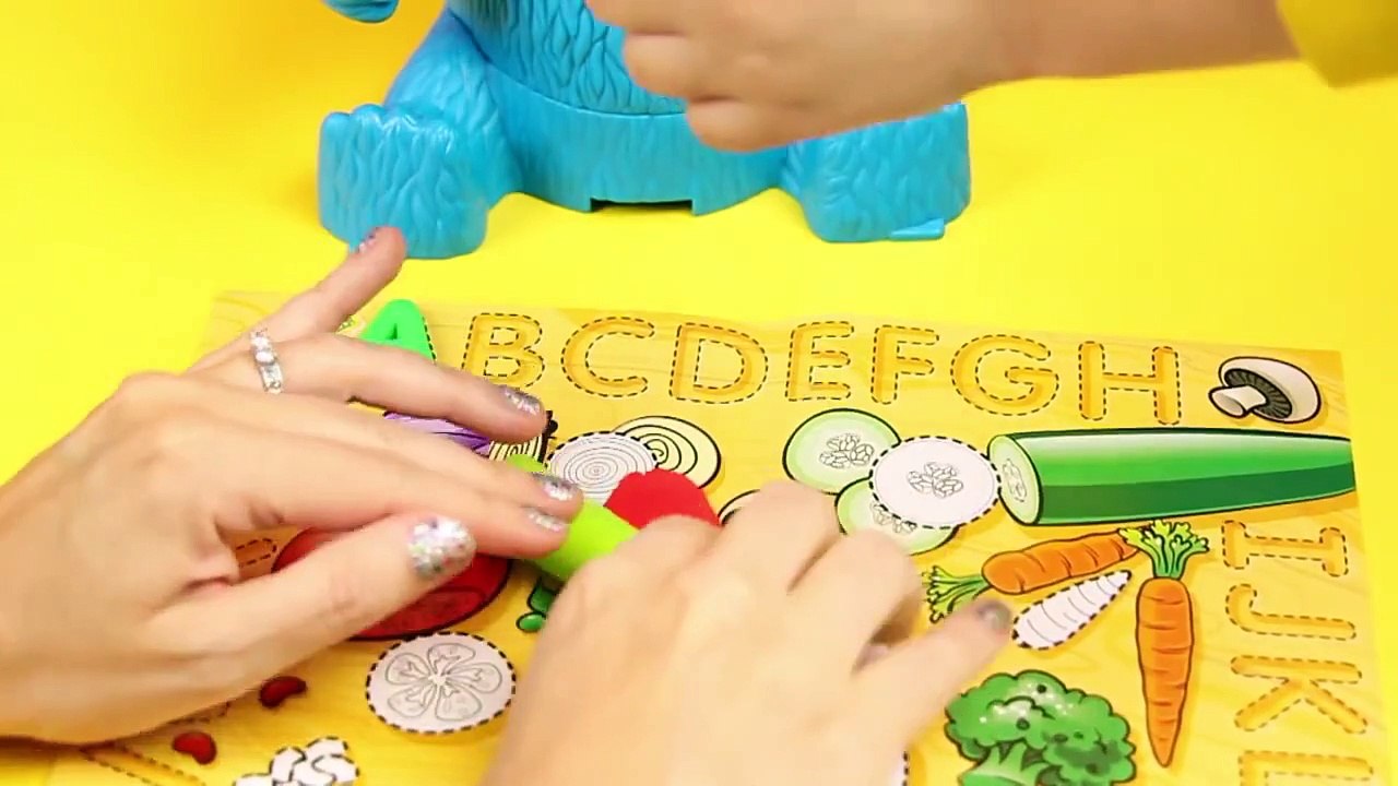PLAY DOH Cookie Monster Eats ABCs! We Sing Alphabet Sesame Street by HobbyKidsTV