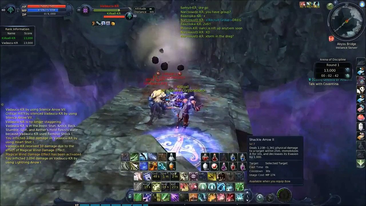 AION Ranger 3.5 PVP - Arena Of Discipline PVP - Ranger VS Spiritmaster - Almost Lose