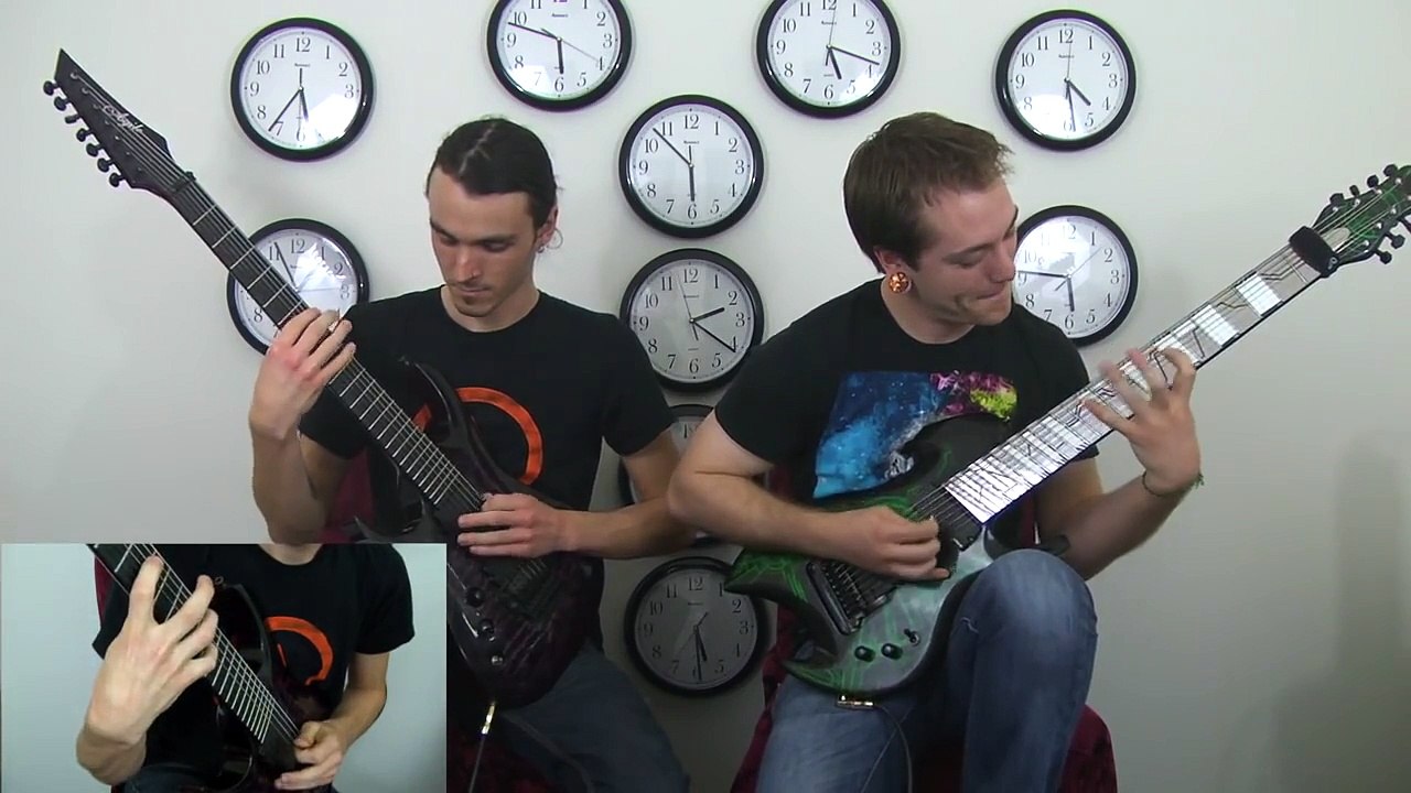 Rings of Saturn Godless Times Lucas Mann & Miles Dimitri Baker LIVE Guitar Playthrough