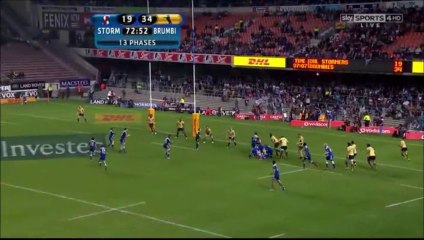 Brumbies - La prise de catch d'Henry Speight