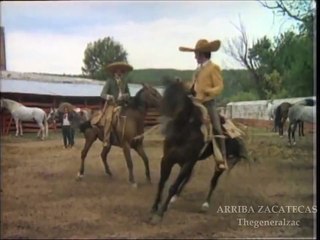 Antonio Aguilar y Antonio Aguilar Hijo Montando y Rayando el   Caballo