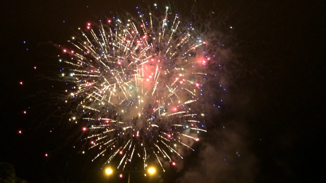 Le feu d'artifice de la fête de la musique