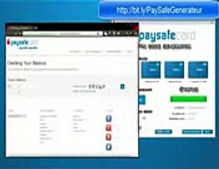 PaySafeCard Generator PaySafeCard Code Generateur JUly2014