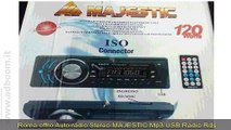 ROMA,    AUTO RADIO STEREO MAJESTIC MP3 USB RADIO RDS SCHEDA MMC EURO 39