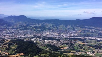 Vue 360 degré depuis la croix du nivolet sur bassin chambérien aixois