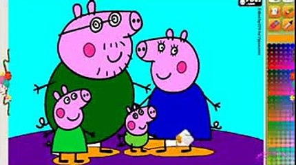 Coloring Game W/ Nursery Rhyme for Children ♥ Peppa Pig Dinosaur ♥ Painting pages & So