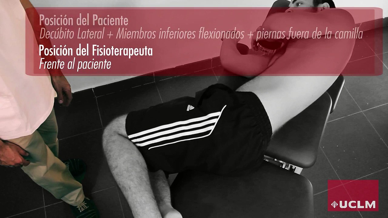 FISIOTERAPIA - Raquis Lumbar - Movilizaciones sin Impulso - Flexión Decúbito Lateral