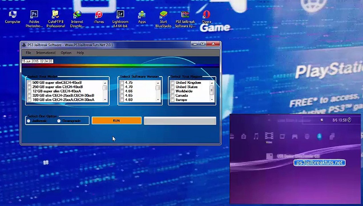 PS3 Jailbreak 4.75 Works For All Model Slim+Phat Model