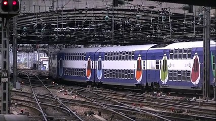 ᴴᴰ SNCF/TRANSILLIEN Trains in Gare de l'Est, trains stations