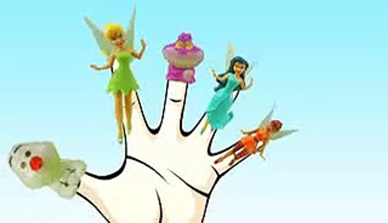 Finger Family Disney FROZEN   TINKER BELL Cartoon Finger Family Collection Songs Nursery Rhymes