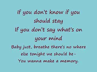 make a memory- bon jovi w/ lyrics