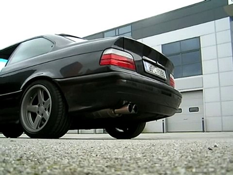 BMW 325i e36 Exhaust sound (back to) Eisenmann (7200 RPM)
