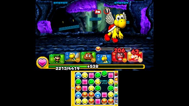 Puzzle & Dragons Super Mario Bros. Edition {3DS} часть 4 — Подземный Мир