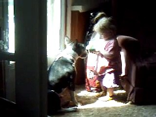 my daughter and best friend play dress up