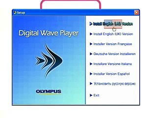 Olympus VN-2100PC Installation