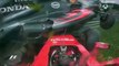 Accident entre Fernando Alonso et Kimi Raikkonen (GP Autriche)