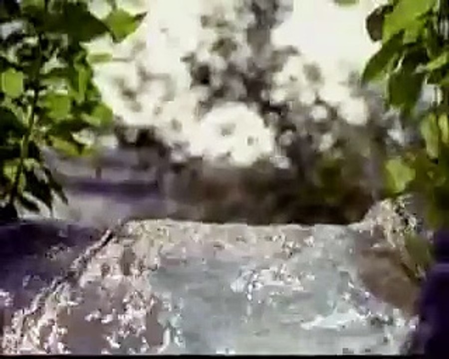 Flowing water