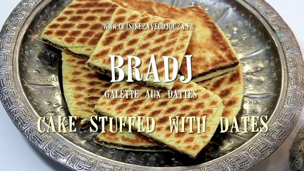 Bradj galette aux dattes / algerian cake stuffed with dates / براج بالتمر