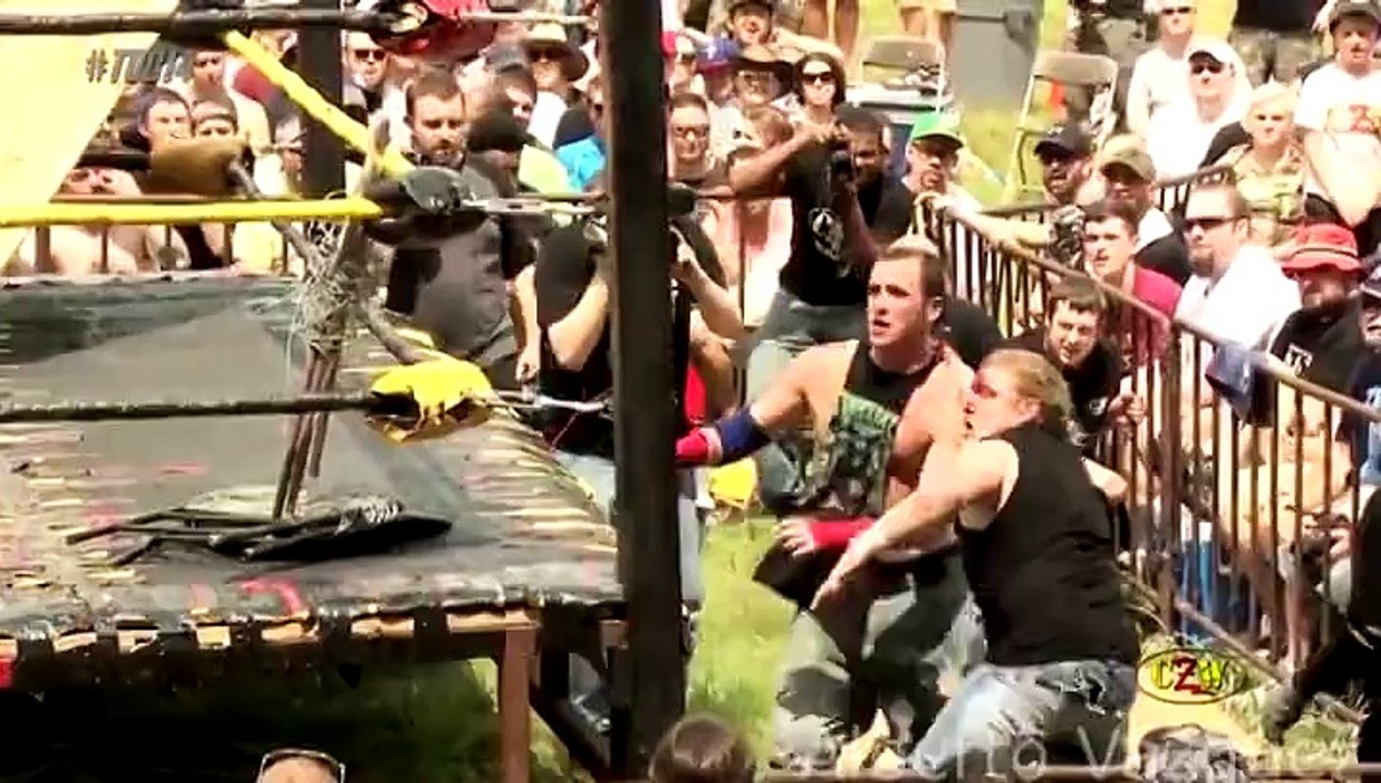 CZW Tournament of Death 14: Barbed Wire Boards Match - Jake Crist vs. Ron Mathis tribute