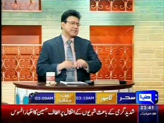 Hasb-e-Haal New Episode Azizi as Mughl e Azam Dunya News 21 June 2015