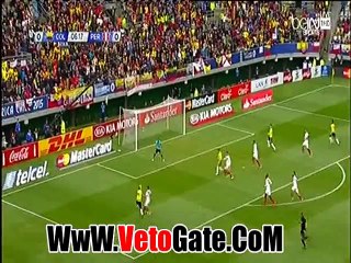 ملخص الشوط الاول بيرو - كولومبيا