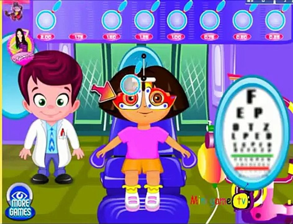 Cute Dora at the Eye Clinic Game Walkthrough - Fun Dora Games - Baby Care Games
