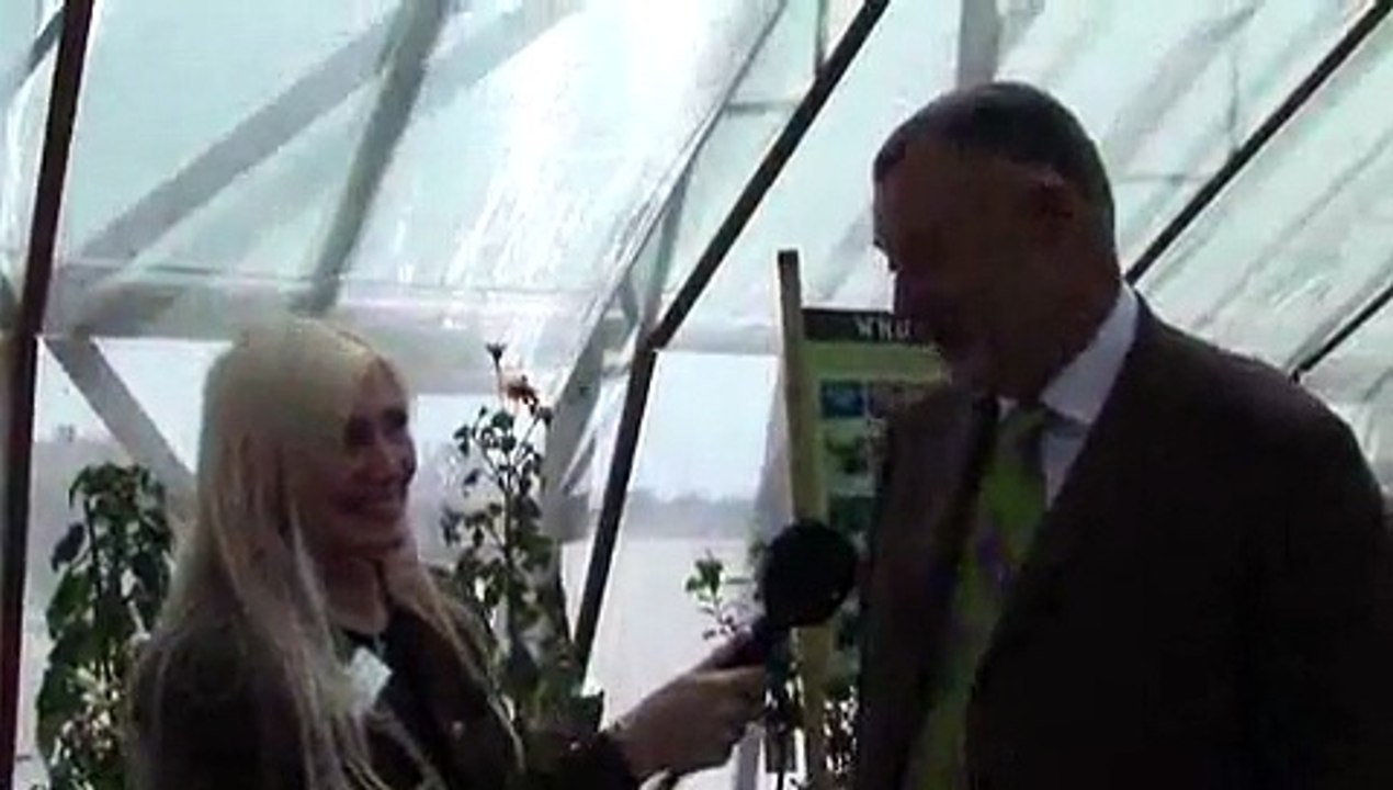 Clive Farrell interviewed by Karen Frandsen of Eerie Investigations at the launch of Butterfly World