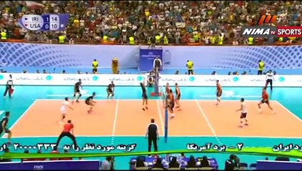 Highlights IRAN VS USA Volleyball game 2 Tehran
