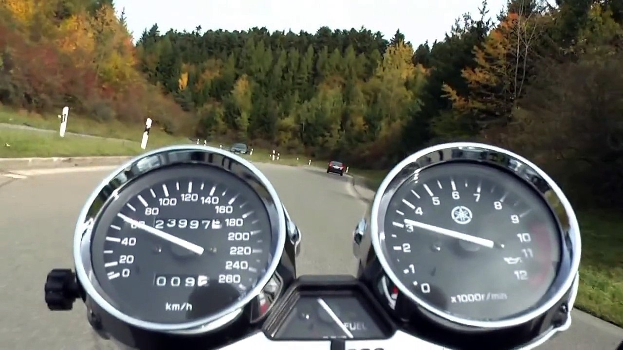 Speedtest 0-230 Motorrad Yamaha XJR 1300 BornyTV.