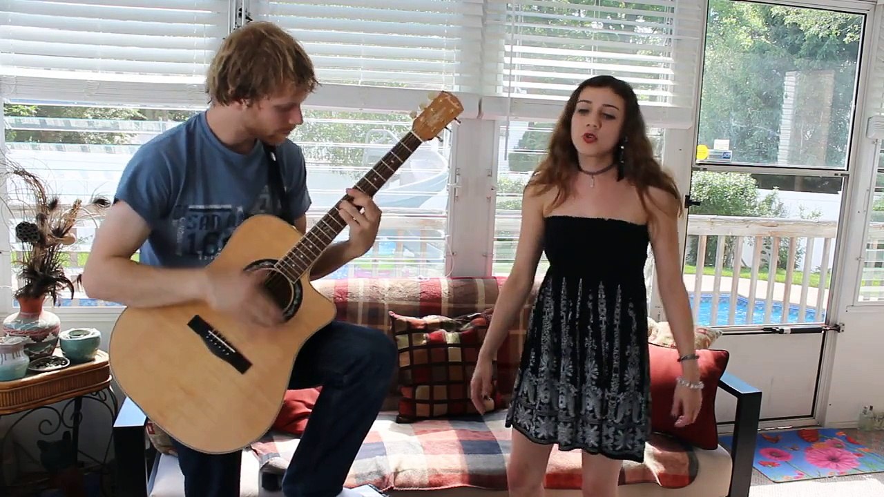 "Somebody To Love" - Jefferson Airplane Cover (Billy and Gabi) Acoustic Guitar