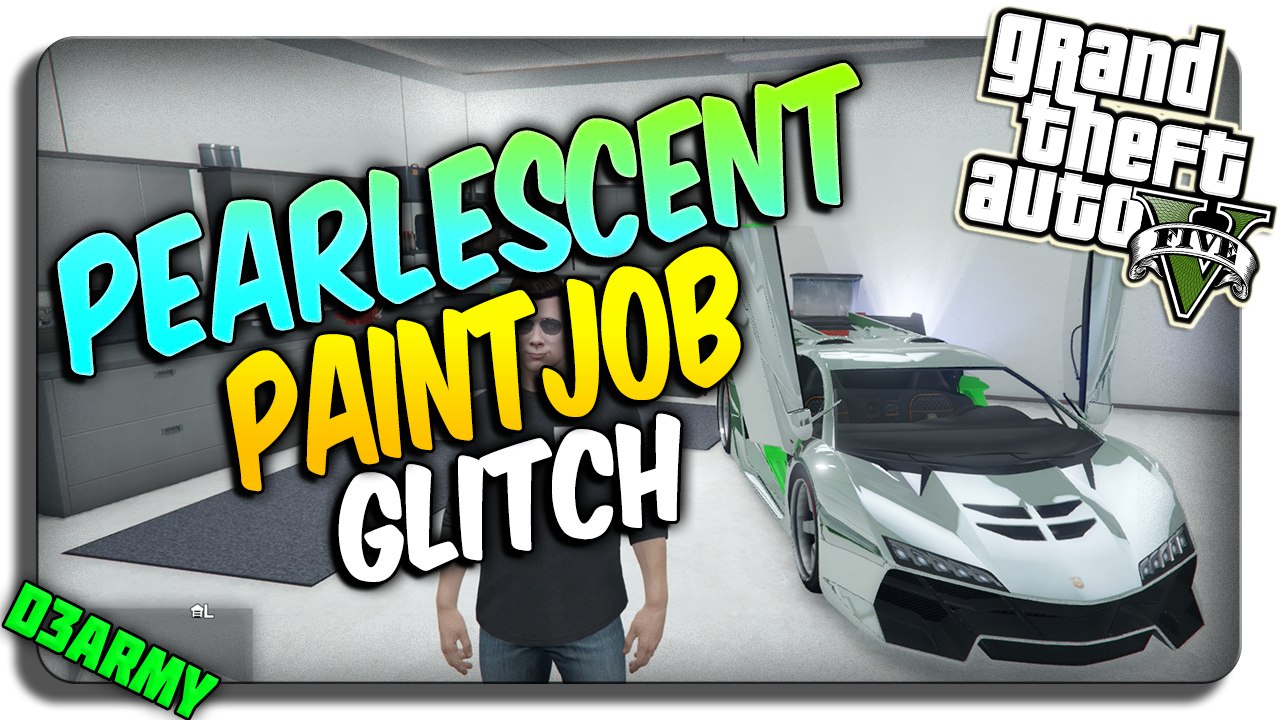 GTA 5 Online: How to get Pearlescent paint on CHROME! "2 PAINT JOBS IN 1" (GTA 5 RARE Paintjob)