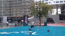 Vlogghino - Tour de France pavement painting in Utrecht