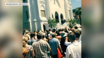 Social video captures scene as Charleston church reopens