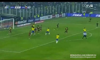 David Luiz Amazing Bicycle-Kick - Brazil v. Venezuela 21.06.2015