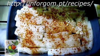 Tiras de Potas no Forno
