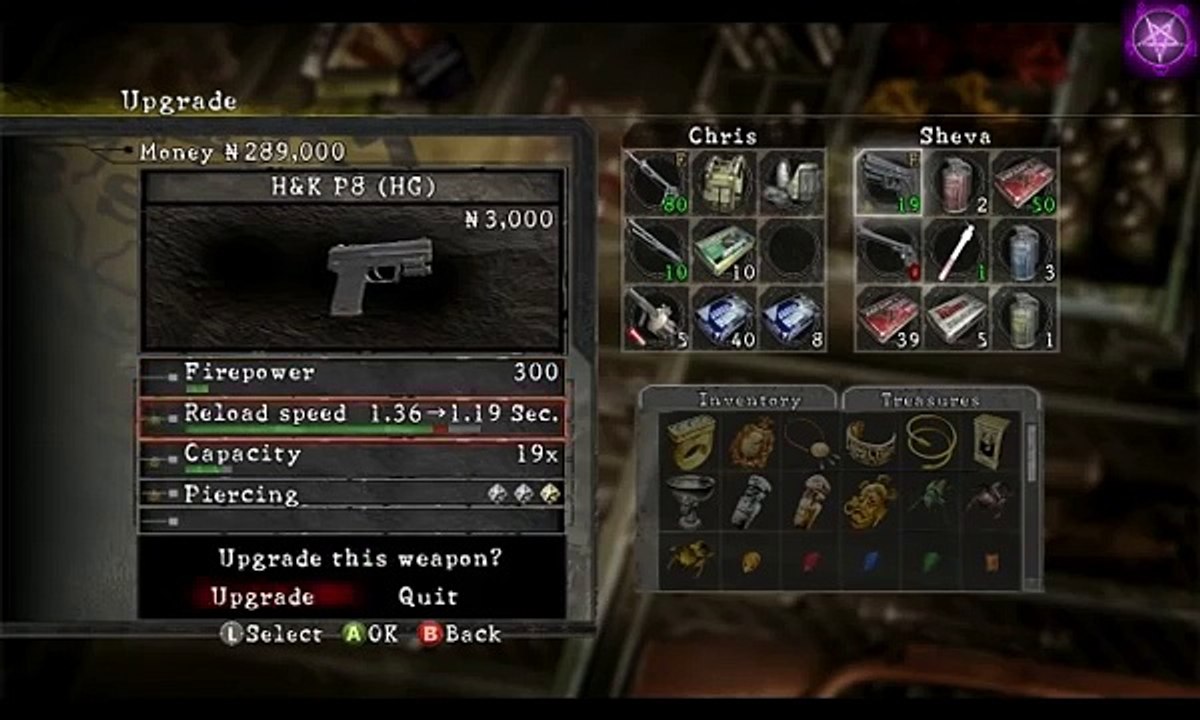 Resident Evil 5 (RE5) - hacks - unlimited ammo & gold