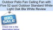 Craftmade K10529 Outdoor Patio Fan Ceiling Fan with Five 52 quot Outdoor Standard White Light Oak Bla White Review
