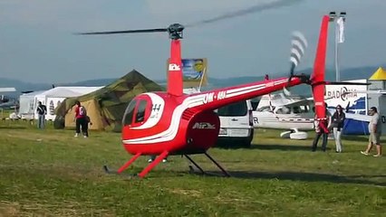 Helicopter startup, take off and landing - Robinson R-44 Raven II +bonus two AN-2 fly-by