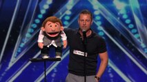 Paul Zerdin: Funny Ventriloquist and Puppet Share the Language of Love - America's Got Talent 2015