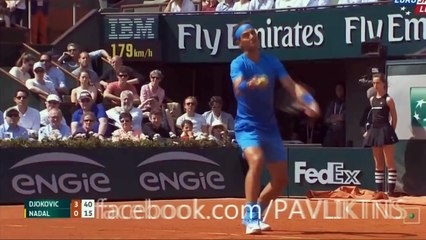 Download Video: Rafael Nadal vs Novak Djokovic Amazing Point | Roland Garros 2015