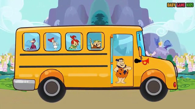 Wheels on the bus - The Filinstones - Pre kindergarten school Songs # Game for kids
