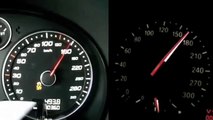 Audi RS3 vs BMW M1 acceleration 0-270 kmh