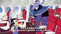 海航葫芦娃版安全须知萌翻网友 Chinese Cartoon Flight Safety Instruction Made by Hainan Airlines