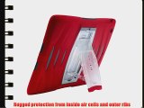 ShockWave Ultra-Protective Rugged iPad 2/3/4 case with stand and screen protector black / red