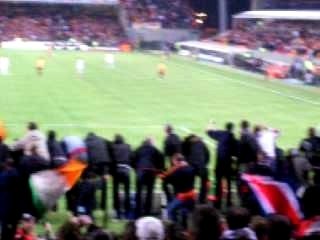 Fin du match parkage parisien RCL PSG