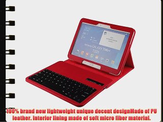 Kingsource (TM) Samsung Galaxy Tab 4 10.1 SM-T530NU Bluetooth Keyboard Case Cover - Folio Slim